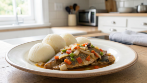 Saltfish with Boiled Dumplings